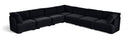 Hammond - Velvet Performance Fabric Upholstered 7 Piece Corner Sectional