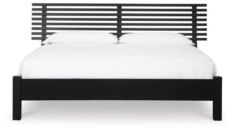 Danziar - Slat Panel Bed With Low Footboard Set