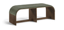 Sable - 52" Velvet Performance Fabric Upholstered Bench