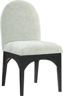 Waldorf - Chenille Dining Side Chair With Black Legs