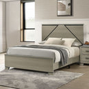 Joanna - Queen Bed With LED - Weathered Gray