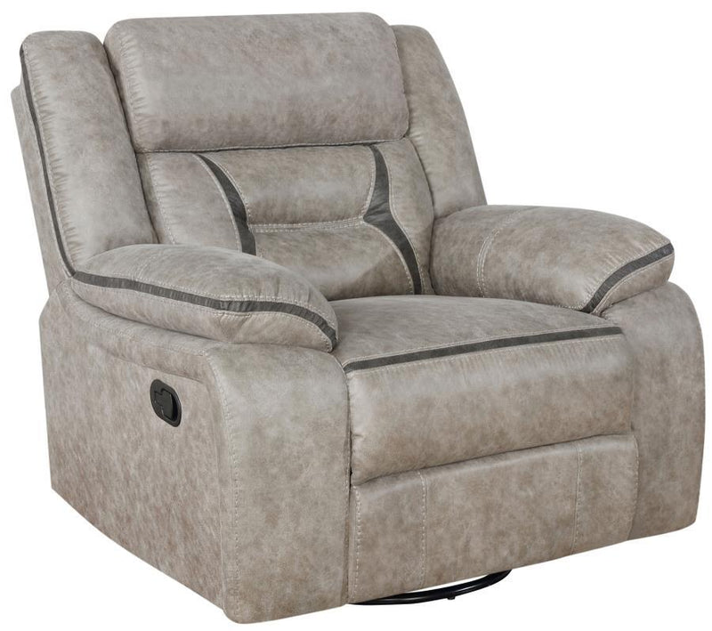 Greer - Upholstered Swivel Glider Recliner Chair