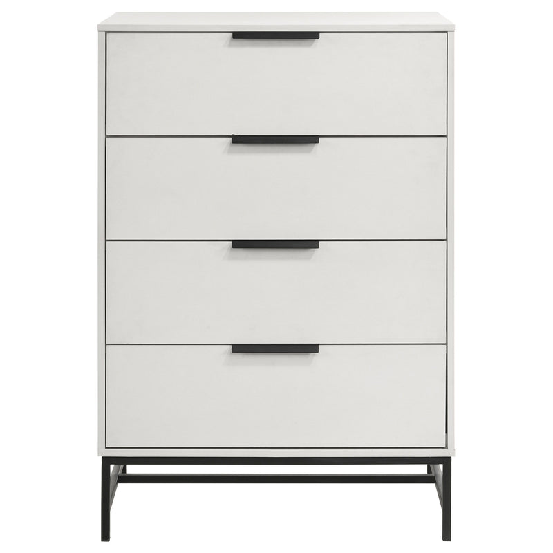 Sonora - 4-Drawer Bedroom Chest - White