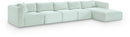 Shaggy - 5 Piece Modular Sectional With Chaise