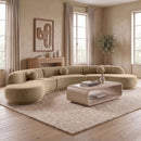 Avra - 177.5" Velvet Performance Fabric Upholstered Sectional