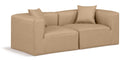 Cube - Modular 2 Piece Sofa - Tan