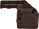 Hammond - Velvet Performance Fabric Upholstered 8 Piece L-Shaped Sectional