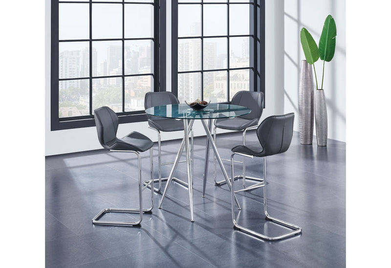 D1446 - Bar Stool - Gray