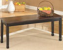 Owingsville - Large Dining Room Bench - Black / Brown