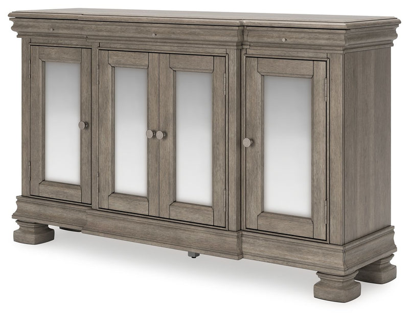 Lexorne - Gray - Dining Room Server