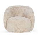 Adley - Plush Swivel Chair - Sand