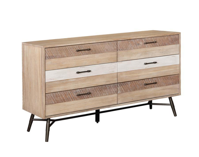 Marlow - 6-Drawer Dresser - Rough Sawn Multi