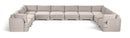 Hammond - Velvet Performance Fabric Upholstered 10 Piece Sectional