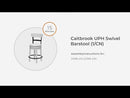 Caitbrook - UPH Swivel Barstool - Gray