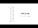 Willowton - Pier - 4 Shelves - Whitewash