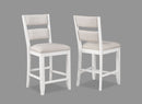 Wendy - Counter Height Chair (Set of 2) - White / Beige