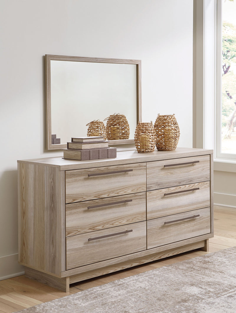 Hasbrick - Tan - Dresser And Mirror