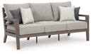 Hillside Barn - Sofa With Cushion - Gray / Brown