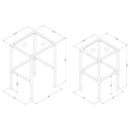 Leilani - 2 Piece Glass Top Nesting Table Set - Black