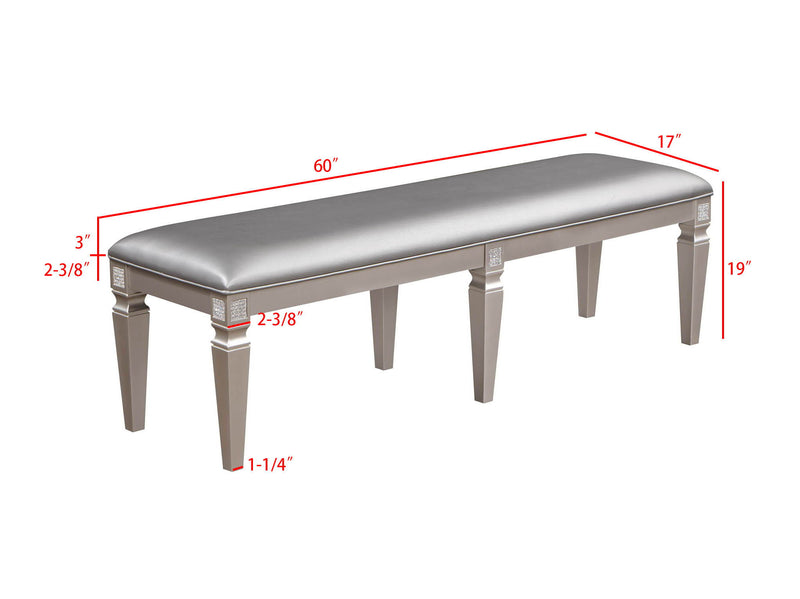 Klina - Bench - Silver