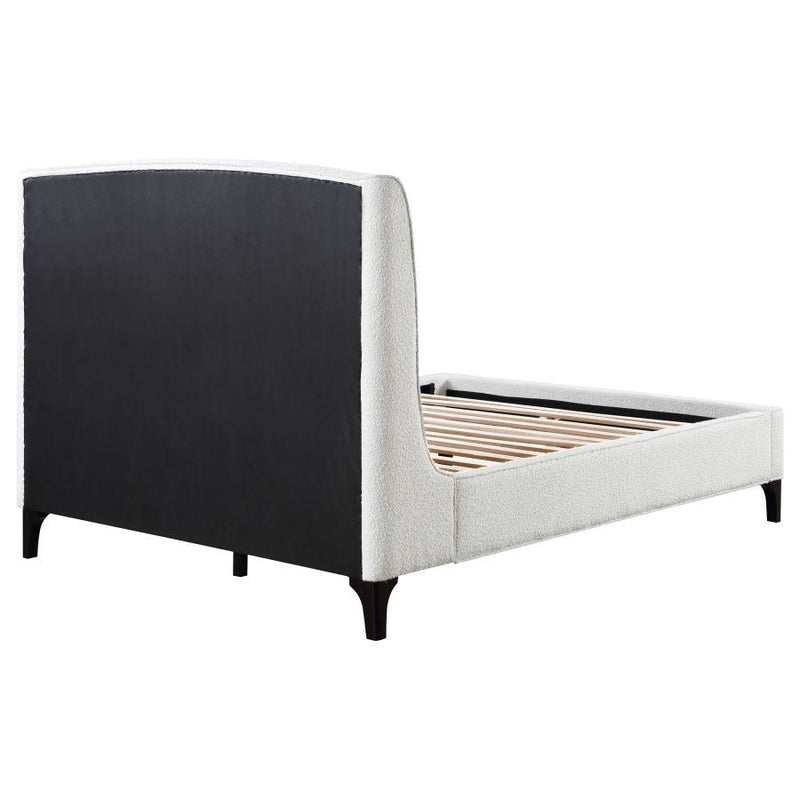 Mosby - Upholstered Curved Headboard Platform Bed