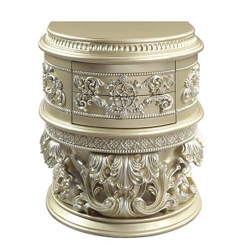 Vatican - Nightstand - Champagne Silver Finish