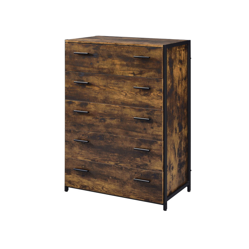 Juvanth - Chest - Rustic Oak & Black Finish