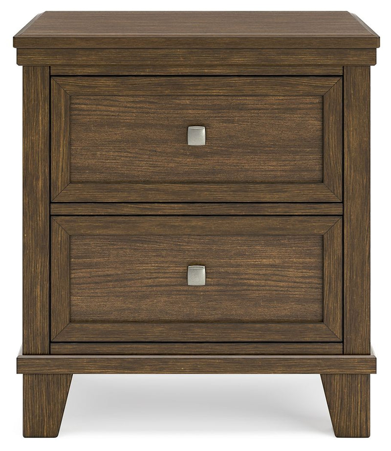 Shawbeck - Medium Brown - Two Drawer Night Stand