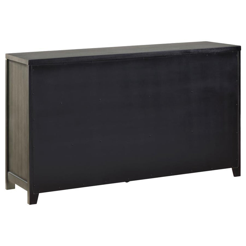 Kieran - 6-Drawer Bedroom Dresser - Gray