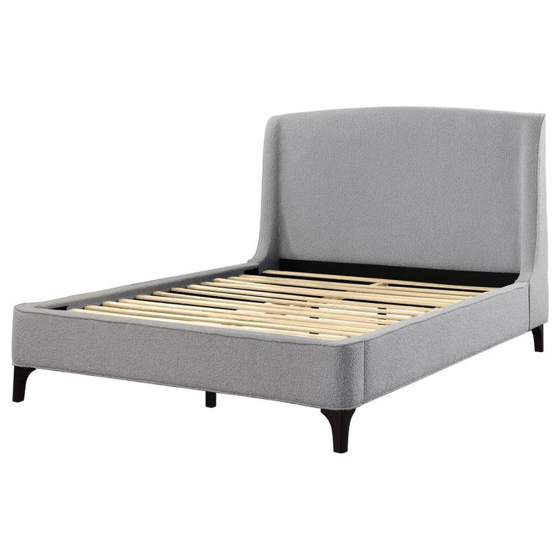 Mosby - Upholstered Curved Headboard Platform Bed