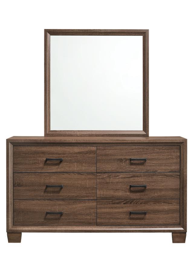 Brandon - 6-Drawer Dresser - Medium Warm Brown