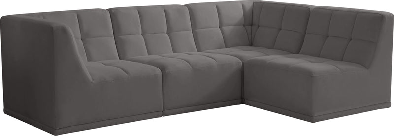 Relax - Modular Sectional 4 Piece - Gray