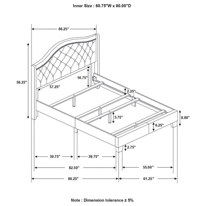 Sonoma - Headboard Bed with Nailhead Trim