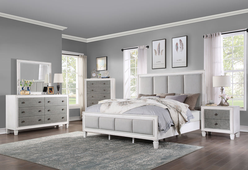 Katia - Dresser - Rustic Gray & White Finish