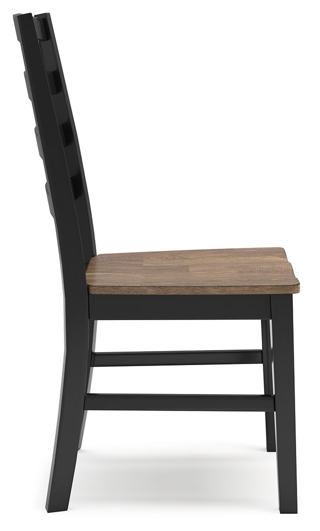 Wildenauer - Brown / Black - Dining Room Side Chair (Set of 2)