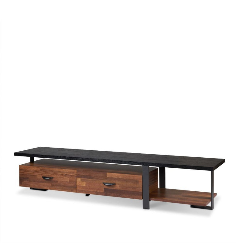 Elling - TV Stand - Walnut & Black