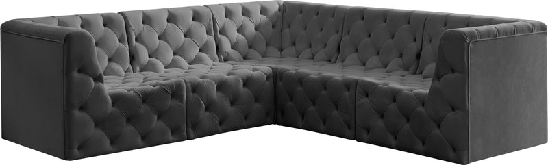 Tuft - Modular Sectional 5 Piece - Gray