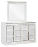 Chalanna - Dresser And Mirror - White
