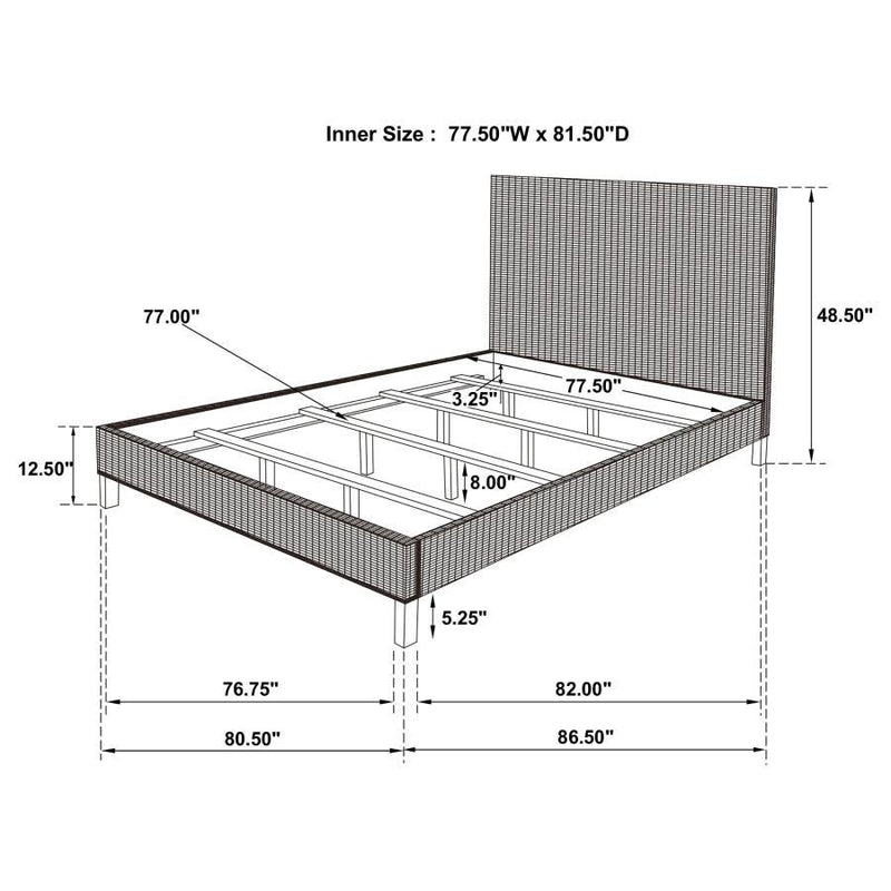 Zyla - Woven Rattan Panel Bed Kubu