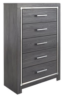 Lodanna - Five Drawer Chest - Gray