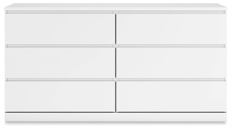 Onita - White - Six Drawer Dresser