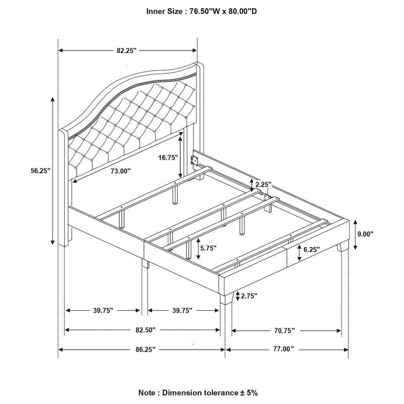 Sonoma - Headboard Bed with Nailhead Trim