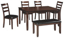 Coviar - Dining Room Table Set (Set of 6) - Brown