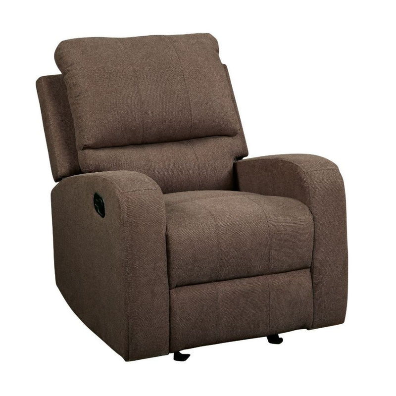 Livino - Recliner - Brown Fabric