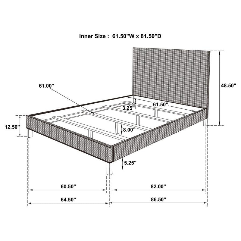 Zyla - Woven Rattan Panel Bed Kubu