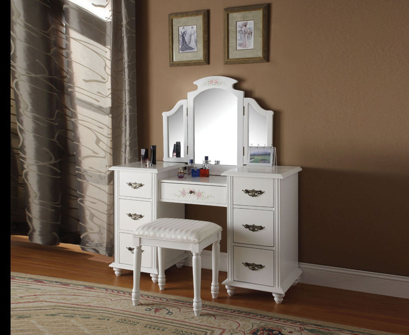 Torian - Vanity Desk - White