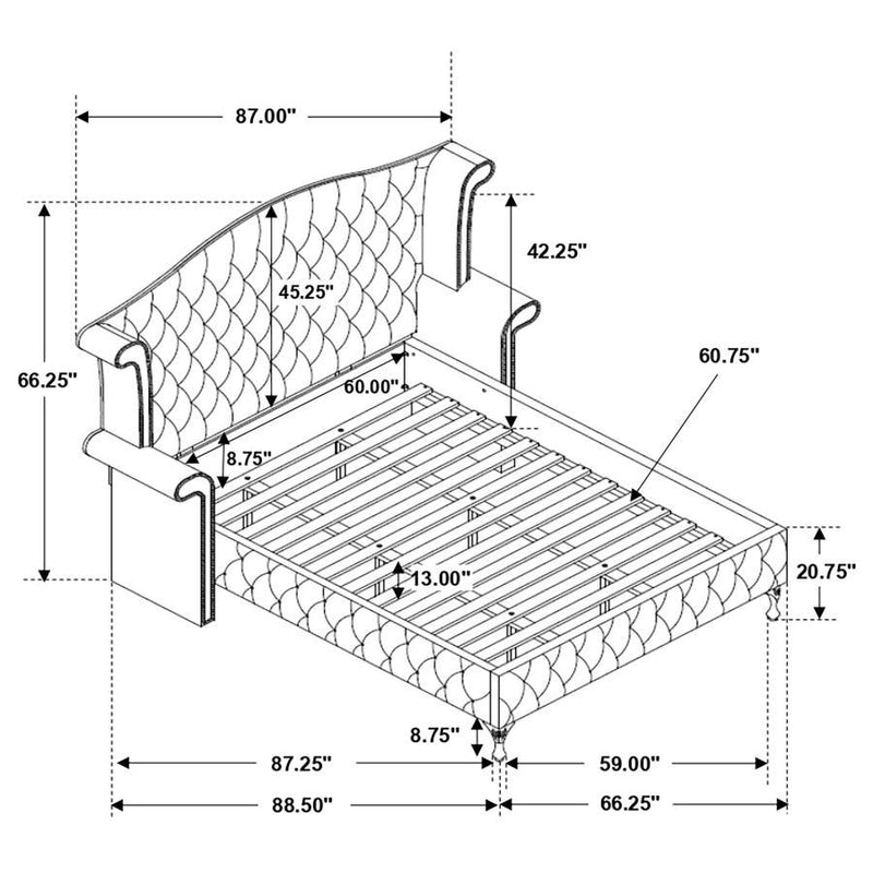 Deanna - Tufted Upholstered Bed