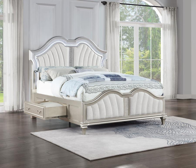 Evangeline - Storage Bed With LED Headboard