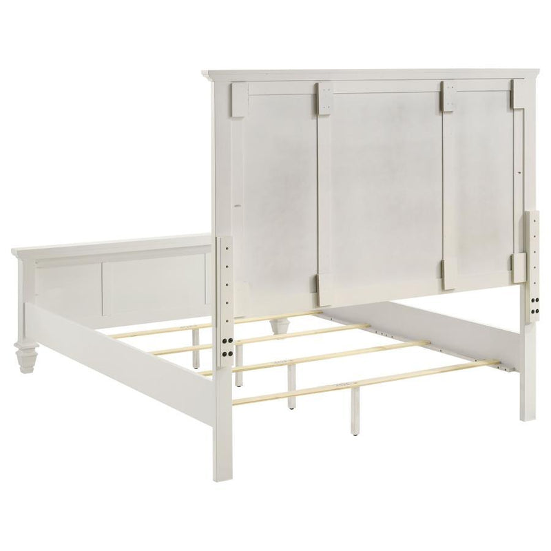 Sandy Beach - Panel Bed with High Headboard