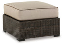 Coastline Bay - Ottoman With Cushion - Brown